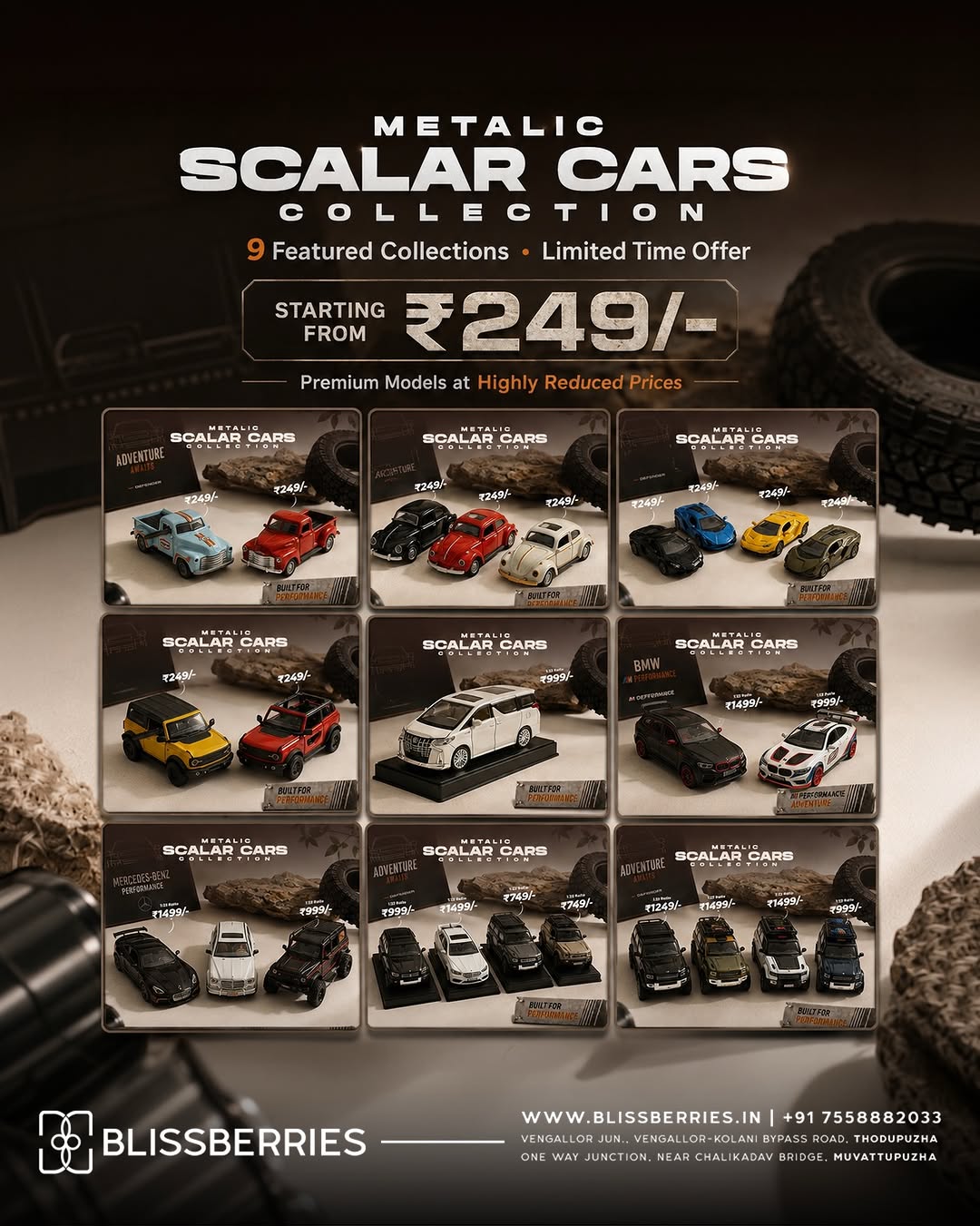 Metallic Scalar Cars - Starting @ Just 249/-